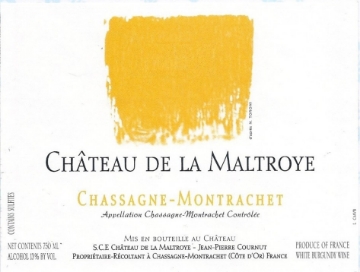 Chateau de la Maltroye Chassagne Montrachet label